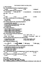 Đề ôn thi Hóa học 8 - Năm 2021